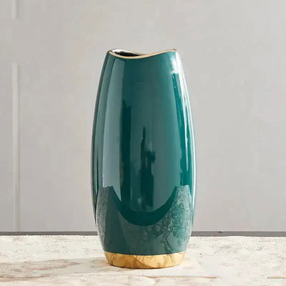 Green Ceramic Vase