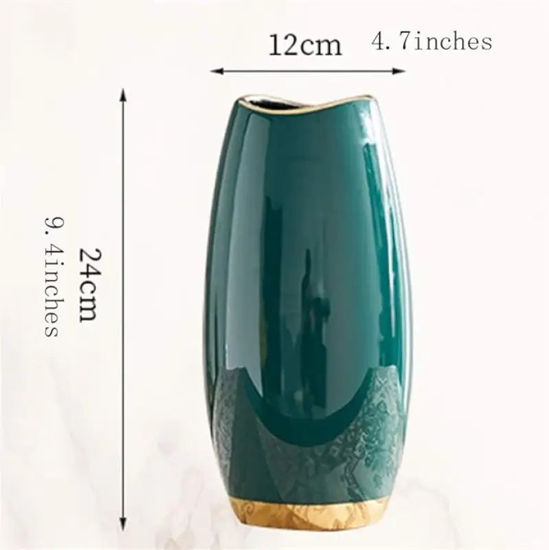 Green Ceramic Vase